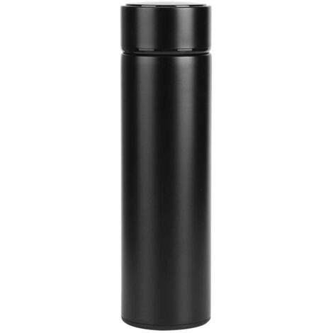 500ml LED Intelligent Temperature Display Insulated Water Bottle Thermal Vacuum CupBlack (1/5)