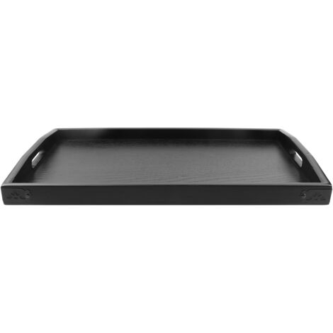 Large Wood Serving tea Water Drinks Tray Wooden Breakfast Tea Serving Tray With Handle 3 (1/5)