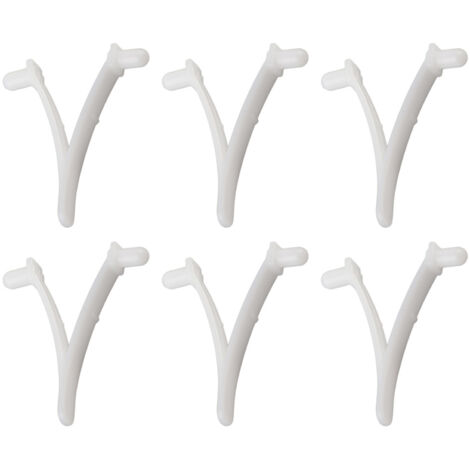 6PCS Pool Supply Butterfly V Clip for Pool Spa Brush, Leaf Rake, Leaf Skimmer, Vacuum Head