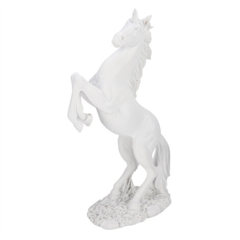 Eruopean Style Horse Sculpture Home Desk Decor Ornament Photograph Props (White) (1/5)