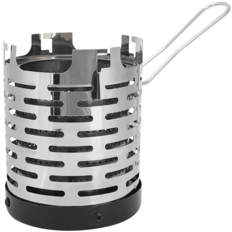 Mini Stove Heating Cover Stainless Steel Portable Warming Outdoor Heater Shield (1/5)