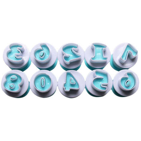 Food Grade Plastic Baking Mold Christmas Number Cake Biscuits Cookies Mould Kitchen Tool (1/5)