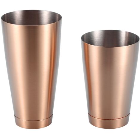Stainless Steel Sturdy Durable Cocktail Cup Shaker Bar Home Kitchen Tool(Rose Golden) (1/5)