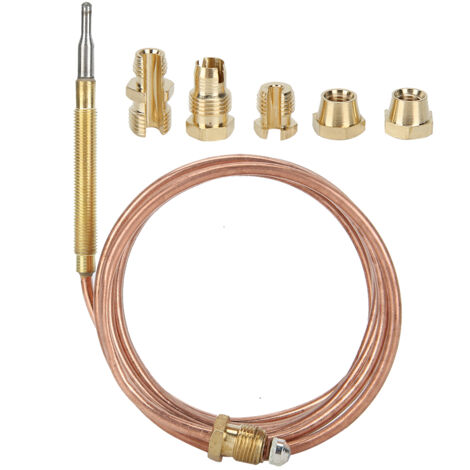 Gas Stove Thermocouple Kit Heater Protection Equipment Temperature Sensing Probe with Nut1500mm