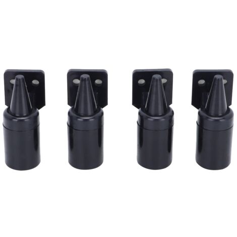 4PCS Car Detachable Ultrasonic Deer Snake Alert Sound Alarm Wind Power Animal Repeller Black (1/5)
