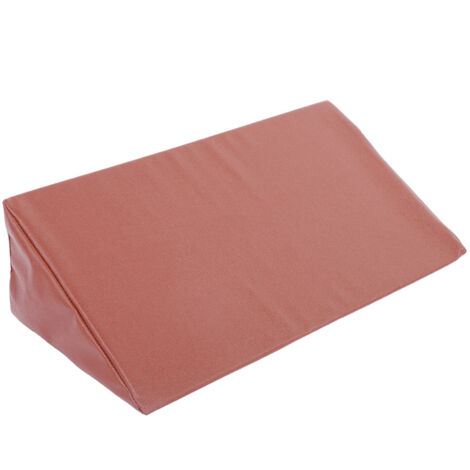Bed Wedge Pillow Leg Elevation Back Lumbar Support Cushions Waterproof PU Leather Cover (1/5)