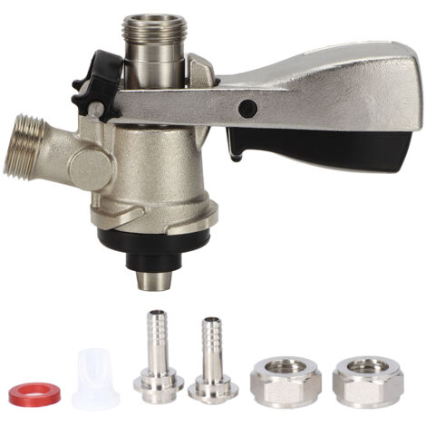 G5/8 S Type Brewing Draft Beer Keg Taps Coupler Dispenser for Home Bars Pubs Restaurants (1/5)