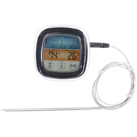 Touchscreen Electronic Thermometer Digital BBQ Oven Cooking Meat Thermometer for Grill Home Kitchen (1/5)