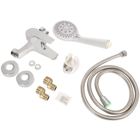 G1/2in 5 Functions Handheld Home Bathroom Shower Head Set Showering Sprayer Kit Accessories (1/5)