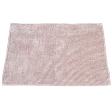 Bedroom Polyester Fiber Thicken Soft Air Conditioning Bed Blanket Bedding Supplies DecorBeige 120x200cm