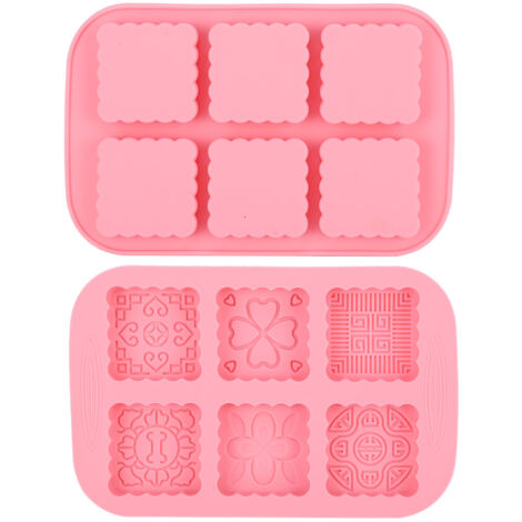 Food Grade Silicone DIY Mooncake Mold Cake Ice Cream Soap Making Mold (1/5)