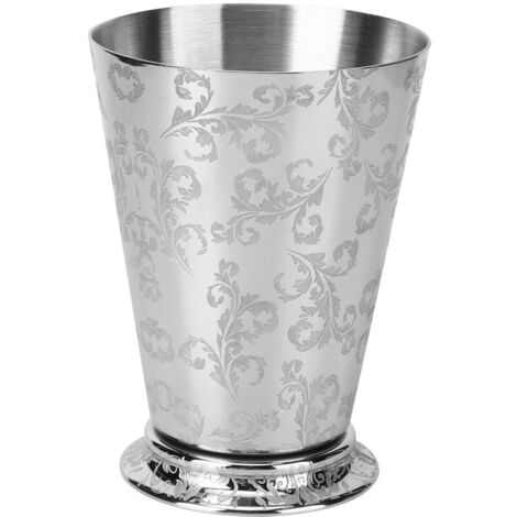 400ml Stylish Tree Leaf Pattern Stainless Steel Cocktail Cup Mug Home Party Bar Accessories (1/5)