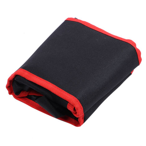 56x16cm Multifunctional Garden Tool Waist Bag Electrician Tools Organizer with Multiple PocketsBlack + Red (1/5)