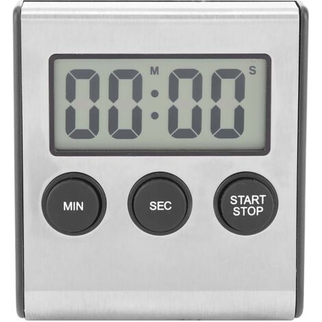 Digital Kitchen Timer Desktop Wall Mounted Timer Alarm Clock With Loud Alarm Big Digit (1/5)