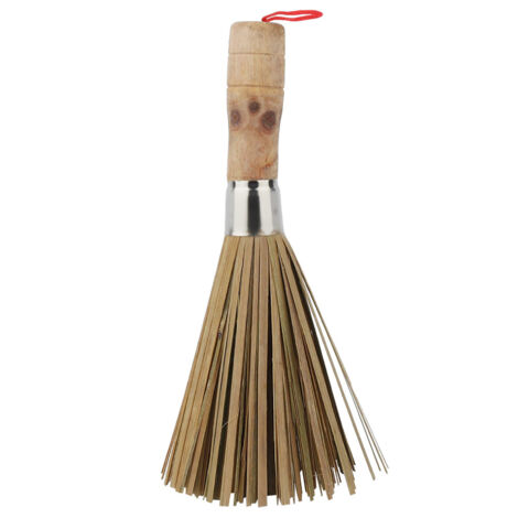Bamboo Wash Pot Brush Long Handle Dish Washing Brush Pot Brush Pot Tool