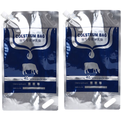 Food Grade 4L Calf Colostrum Packaging Storage Colostrum Fresh Filling Service Cold Storage Bag (1/5)