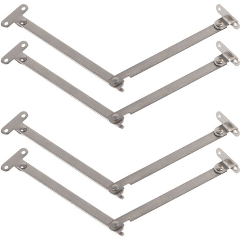 5Pcs Stainless Steel Rust Proof Support Hinge Hardware Fittings for Door Closet Cabinet Use (1/5)