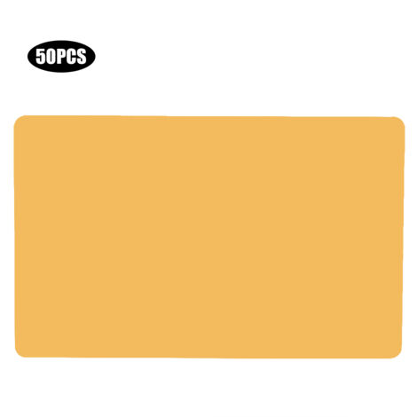 50Pcs Aluminium Alloy Business Card Exquisite Color Name Cards Business Greeting AccessoriesGold (1/5)