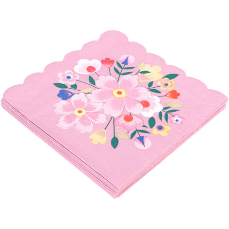 8Pcs 24.5x24.5cm Beautiful Disposable Napkin Tissue Paper Tableware for Party Wedding