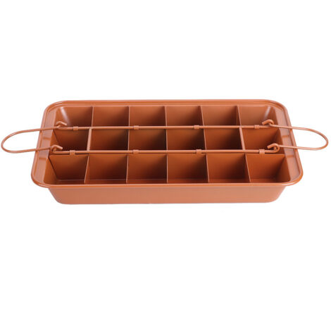 Non-Stick Brownie Pan Baking Tray Chocolate Cake Mold with Dividers Kitchen Utensil (1/5)