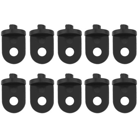 10 PCS Plastic Greenhouse Hook Plant Flower Hanger (Black)
