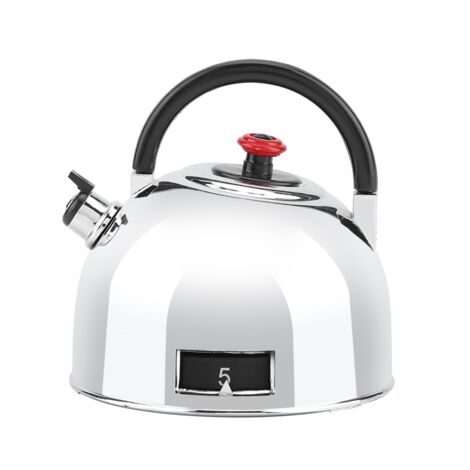 Teapot Shaped 60 Minutes Kitchen Timer Stainless Steel Mechanical Wind up Timer Time Reminder (1/5)