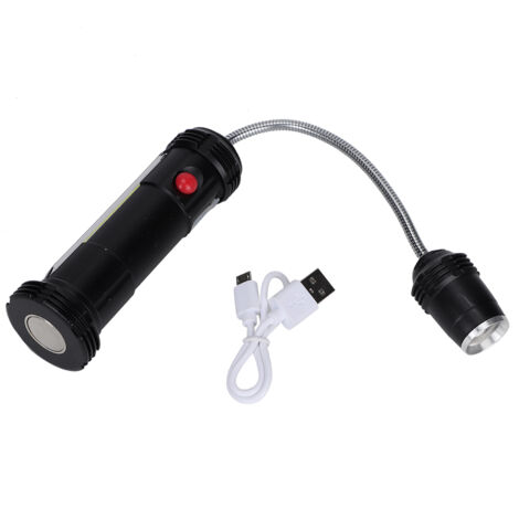 Aluminium Alloy USB Charging Strong Magnet LED Working Light COB Emergency Lamp Flashlight for Indoor Outdoor Camping Tent LightingE39 (1/5)