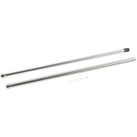 58-98cm Stainless Steel Extendable Telescopic Rod Rail Clothes Hanging Poles Clothing Organizer for Wardrobe Cabinet (1/5)