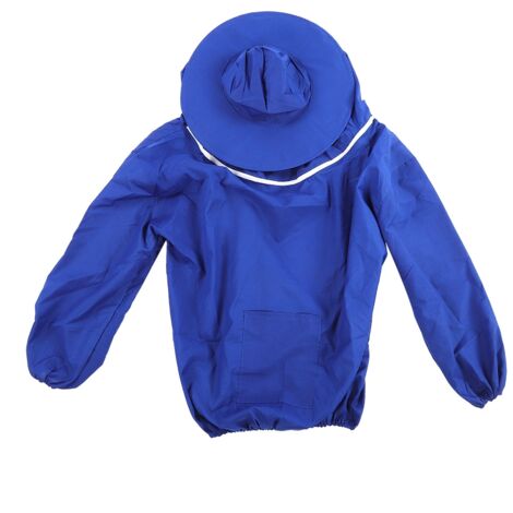Outdoor Beekeeping Protective Veil Jacket Breathable Bee Suit Beekeeper Supplies AccessoryBlue (1/5)