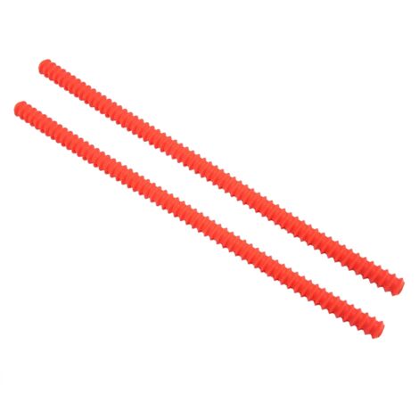 2pcs Heat Insulated Silicone Clips Hot Oven Rack Shelf Guards Avoid Scald Protector Tool (1/5)