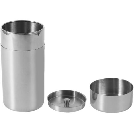 Stainless Steel Tea Tins Canister Home Kitchen Canisters for Tea Coffee Sugar Storage(L) (1/5)