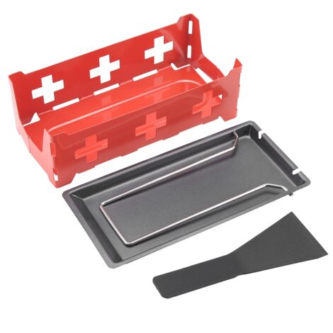 Portable NOn Stick Cheese Raclette Rotaster Baking Tray Stove Set Home Kitchen Grilling Tool 1