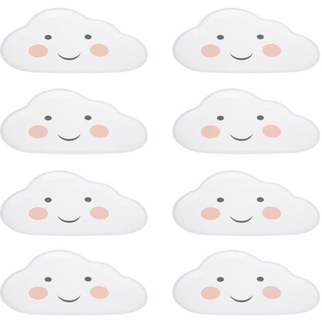 8pcs Disposable Cloud Pattern Paper Plate Birthday Wedding Party Supplies Dish Tableware (1/5)