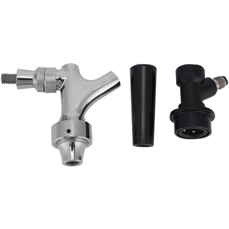 G5/8 NonAjustable Homebrew Beer Keg Tap Beer Draft Faucet Kit Brewing Accessory for Home Bar Pub (1/5)
