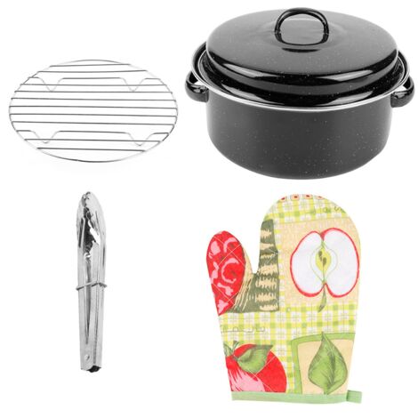 Portable Barbecue Pot Sweet Potato Meat BBQ Grill Pot with Lid for Home Use (1/5)