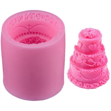 Pudding Fondant Cake Decorative Silicone DIY Mold Soap Making Tool (1/5)