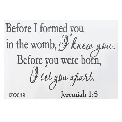 Bible Verse Wall Decals Christian Quote PVC Wall Art Stickers Religious Decor (1/5)