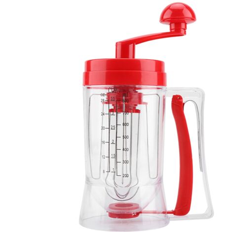 Hand held Manual Pancake Cupcake Batter Mixer Dispenser Blender Machine Baking Tool (1/5)