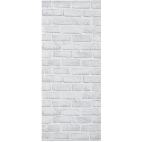 Unique White Brick Pattern Wallpaper Living Room Bedroom Restaurant Adhesive Wall Sticker (1/5)