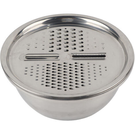 Kitchen Grater Set Bowl MultiFunction Stainless Steel Drain Basin Set Rice Washing Strainer (1/5)
