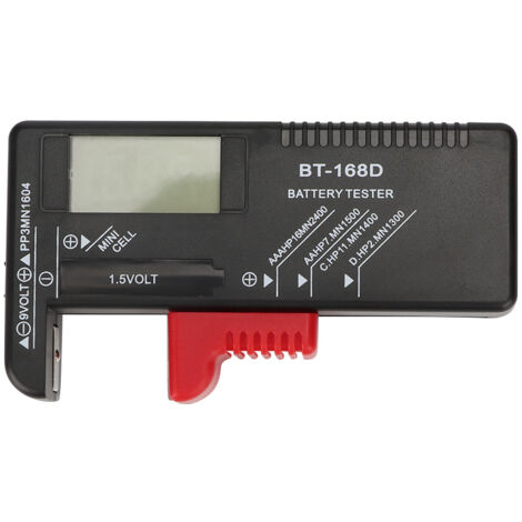 Portable Digital 1.5V 9V Battery Tester Measuring Diagnostic Checker Analyzer (1/5)