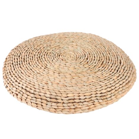 Cattail Hand Woven Pouf Tatami Seats Cushion for Yoga Balcony Bay Window Decoration (1/5)
