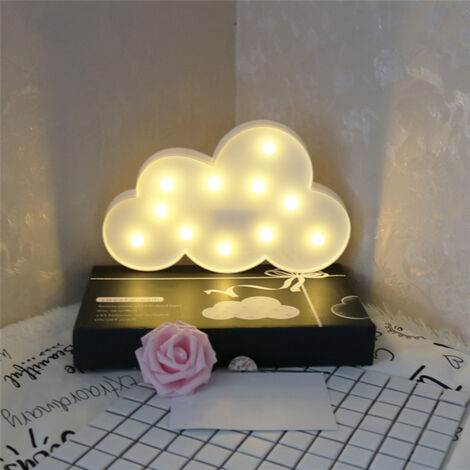 Decorative LED Crescent Moon Star Cloud Night Lights for Kids and Adults (1/5)