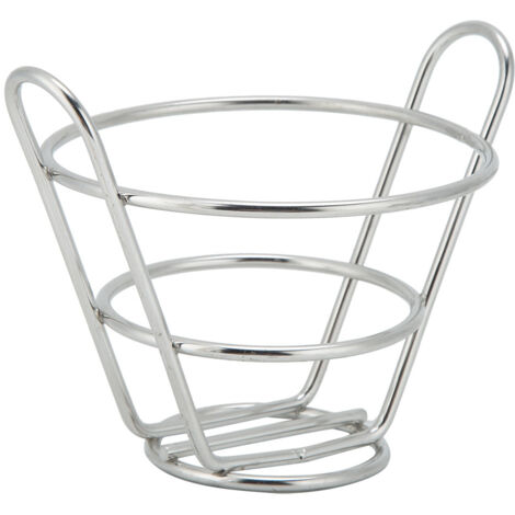 Household 304 Stainless Steel Mini Food Basket Fries Dessert Bread Basket Kitchen Cooking Tool (1/5)