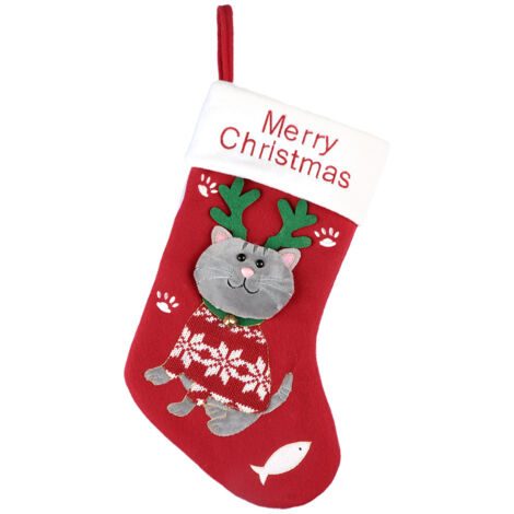 Christmas Socks Christmas Tree Hanging Decoration Socks Xmas Candy Gift Stockings (1/5)