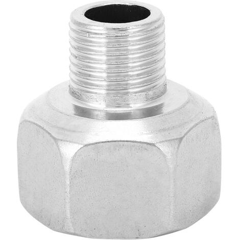 Stainless Steel Hex Head Reducer Pipe Connector Fitting Male Thread G1/2in Female Thread G1in