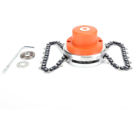 Universal Lawn Mower Chain Grass Trimmer Head Replacement for Garden Brush Cutter Spare Parts ToolsOrange