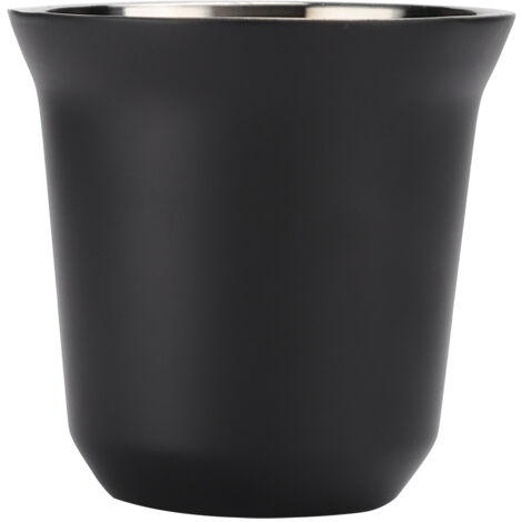 304 Stainless Steel Heat Insulated Double Layer Coffee Cup Mug for Home Coffee ShopMatte Black (1/5)