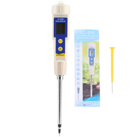 Portable Mini Digital Soil EC Meter Salinity Tester for Indoor Outdoor Garden Farm Lawn Plants Supplies (1/5)