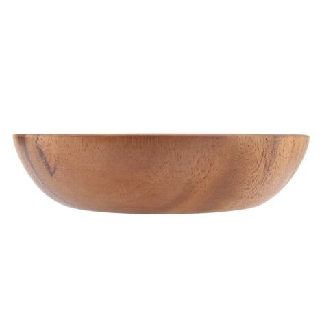 Solid Acacia Wooden Bowl for Salad Soup Rice Hand Made Wooden Bowl Kitchen Utensils (204.5cm)